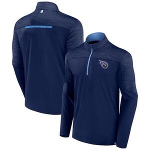 FANATICS Tennessee Titans Fanatics Defender Half-Zip Top - Navy Large